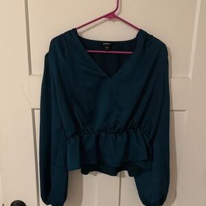Elegant Teal Blouse